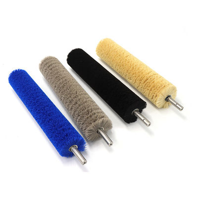 Industrial With Metal Shaft Roller Brush Spiral Coil Cylinder Brush