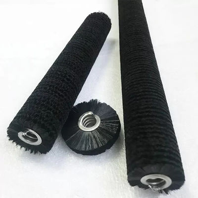 Industrial With Metal Shaft Roller Brush Spiral Coil Cylinder Brush