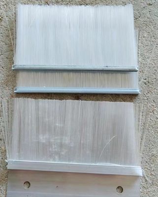 Customized White Nylon Aluminum Alloy Brush Anti-Static Strip Brush
