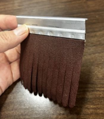 Industrial Custom Aluminum Alloy Base Emery Cloth Sandpaper Strip For Furniture Polishing