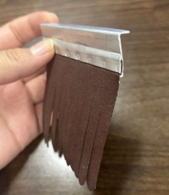 Industrial Custom Aluminum Alloy Base Emery Cloth Sandpaper Strip For Furniture Polishing