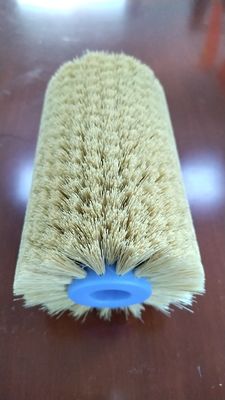 Industrial Customizable Plastic Tube Sisal Grafted Roller Brush For Wood Polishing And Deburring