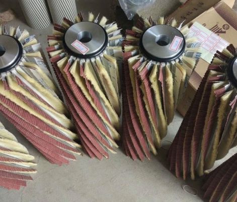 Tampico Fiber Sanding Roller Brush With Sandpaper And Sisal Strip Brushes