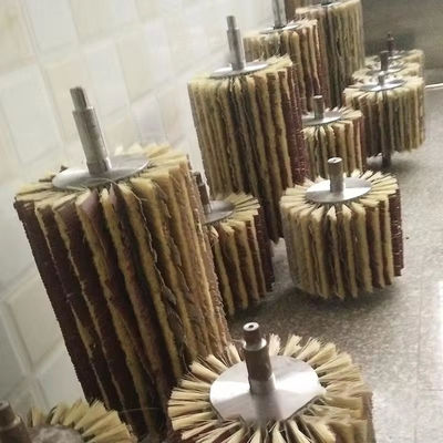 Customizable Roller Brushes Tampico Sisal Sandpaper Roller Brush For Polishing Wood