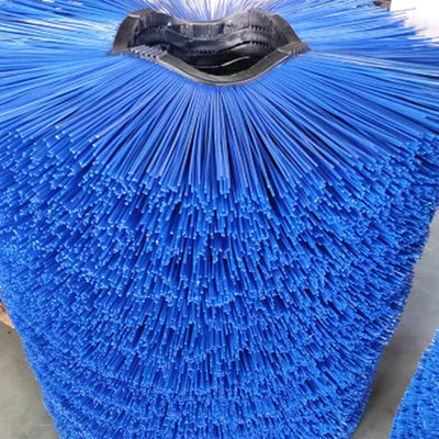 Efficient Street Cleaning Steel Wire PP Sweeper Brushes Rotating Road Snow Sweeping Brush