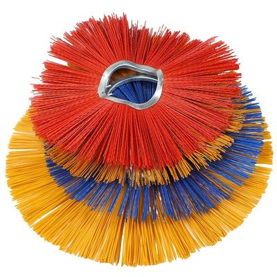 Efficient Street Cleaning Steel Wire PP Sweeper Brushes Rotating Road Snow Sweeping Brush