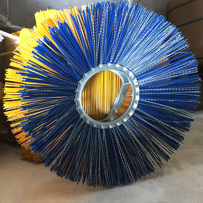 Efficient Street Cleaning Steel Wire PP Sweeper Brushes Rotating Road Snow Sweeping Brush