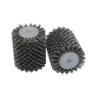 Woodworking Abrasive Wheel Brush Nylon Bristle Roller Ciruclar Brush For Wood Polishing