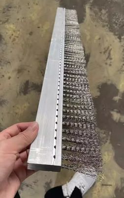 Polishing Brush Wire 0.08-0.5mm Base Aluminum Alloy Bristles Stainless Steel Wire Strip Brush