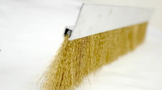 Customized Length Aluminium Alloy Copper Wire Brush Strip Seal Machine Tool Against Splash