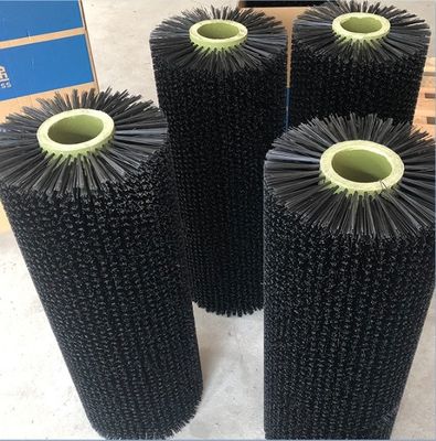 Industrial Custom Nylon Roller Brush For Press Machine Colour Cleaning