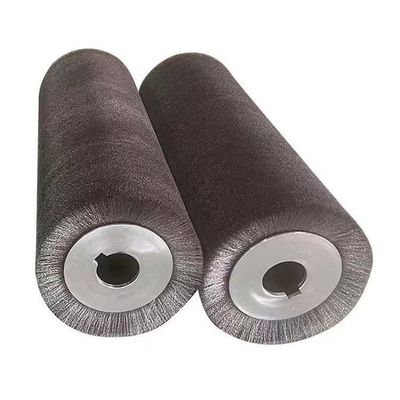 Customized 0.3mm Stainless Steel Wire Roller Brush For Remove Hard Paint From Metal