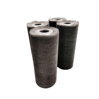 Customized 0.3mm Stainless Steel Wire Roller Brush For Remove Hard Paint From Metal