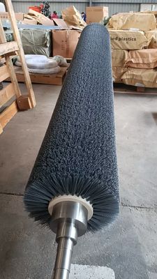 Industrial Custom Silicon Carbide Roller Brush Abrasive Roller Brush For Textiles