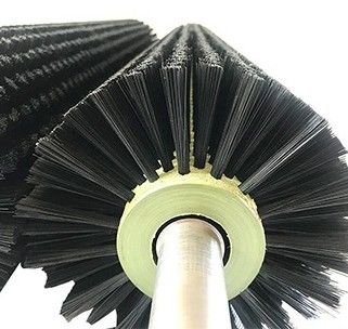 Industrial Cylindrical Brush Nylon Brush Wire Stainless Steel Shaft For Fruit Cleaning Machine