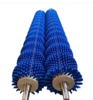 Industrial Nylon Cylindrical Cleaning Roller Brush Rotary for food processing