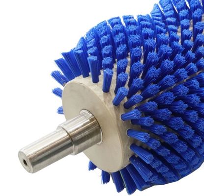 Industrial Nylon Cylindrical Cleaning Roller Brush Rotary for food processing