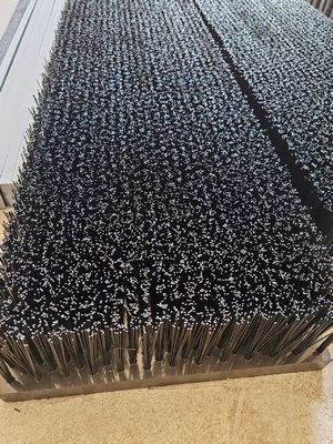 Customizable PVC Base Nylon/Pp Bristles Plate Brushes For Sliding Furniture Panels
