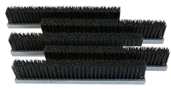 Customized industrial Flat Lath Strip Wire Row Brush Nylon PP Plastic Plate Brush