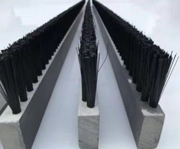 Customized industrial Flat Lath Strip Wire Row Brush Nylon PP Plastic Plate Brush