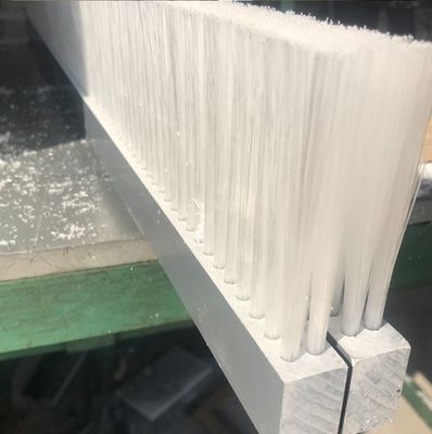 Customized industrial Flat Lath Strip Wire Row Brush Nylon PP Plastic Plate Brush