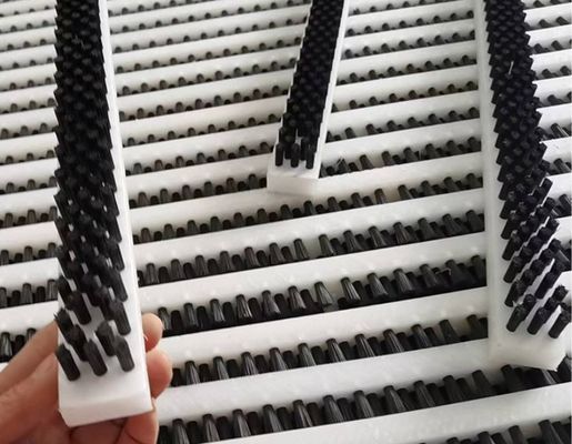 Industrial Custom Lath Brush Pvc Base Nylon Material Brushes For Dust Removal