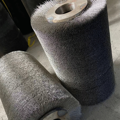 Custom Industrial Grade Roller Brush Stainless Steel Wire Spiral Roller Brush Without Shaft Polishing Brushes