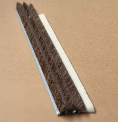 Industrial Custom Horse Hair Strip Brush Cleaning Brush Strip Metal Base Door Sweep Brush Horse Hair Strip Brush