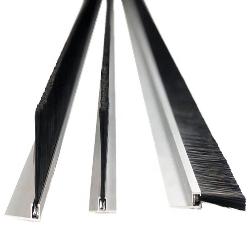 Flexible Strip Brush With Metal Channel Holder