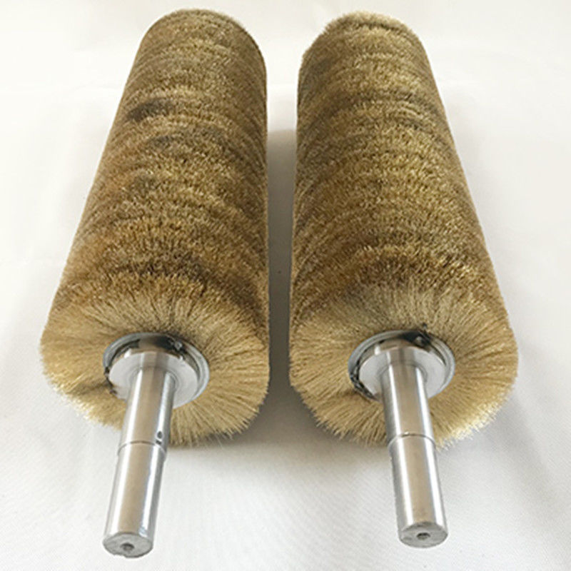 Cylinder Steel Wire Brush Roller For Metal Polishing Rust Removing
