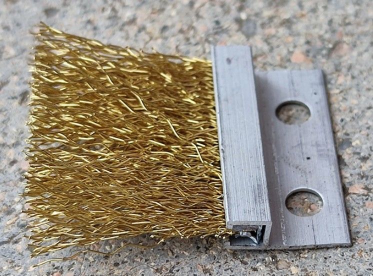 Laser Guide Pure Copper Wire Clean Copper Brush H-Type Aluminum Alloy Copper Wire Brush