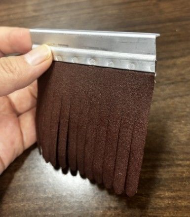 Industrial Custom Aluminum Alloy Base Emery Cloth Sandpaper Strip For Furniture Polishing